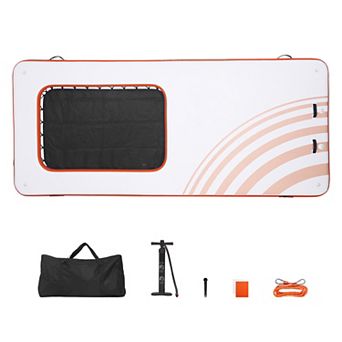 VEVOR Inflatable Floating Dock, 15 x 6.5 FT Inflatable Dock Platform, Non-Slip with Carrying Bag
