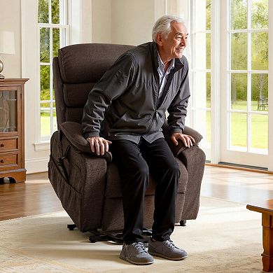 VEVOR Power Lift Recliner Chair, Dual Motor Medium with Heat and Massage for Elderly