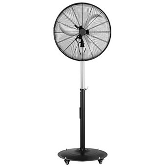VEVOR 24-Inch High Velocity Pedestal Fan,6800 CFM Industrial Standing Floor Fan with 85° Oscillating
