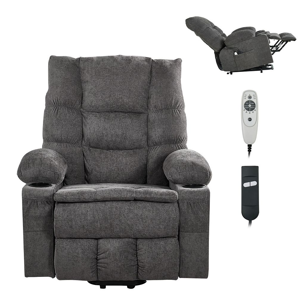 VEVOR Power Lift Recliner Chair, Large Electric Lift Chair with Heat ...