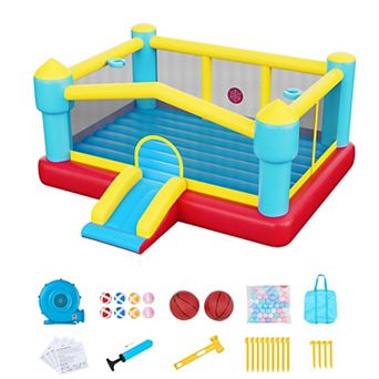 VEVOR Inflatable Bounce House, 14.7 x 13.8 x 6.8 ft Jumping Bouncy Castle