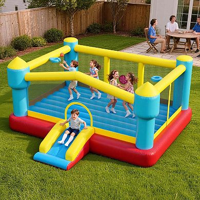 VEVOR Inflatable Bounce House, 14.7 x 13.8 x 6.8 ft Jumping Bouncy Castle