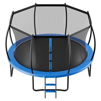 VEVOR Outdoor Trampoline,10FT Recreational Trampoline, ASTM Approved Trampolines with Enclosure Net