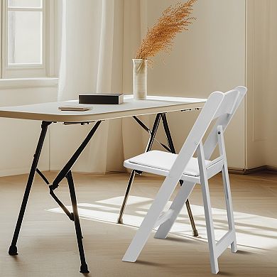 4-Pack Folding Chairs with Padded Seat for Indoor, Outdoor Events