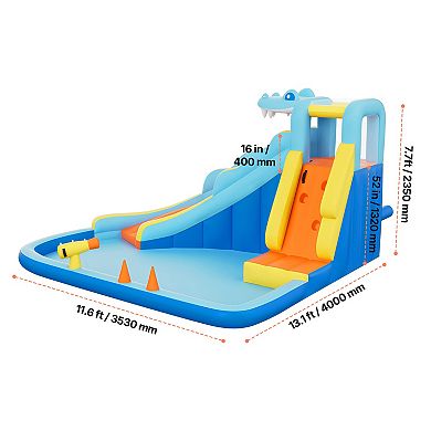 VEVOR Inflatable Bounce House, 11.6 x 13.1 x 7.7 ft Inflatable Bounce House Water Slide
