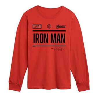 Boys 8-20 Marvel Iron Man Long Sleeve Graphic Tee