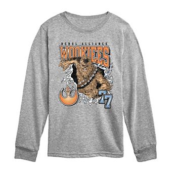 Boys 8-20 Star Wars Rebel Alliance Wookies Long Sleeve Graphic Tee