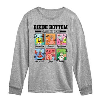 Boys 8-20 SpongeBob SquarePants Bikini Bottom Class Of 1999 Long Sleeve Graphic Tee