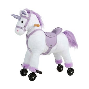Happy Trails Ride-On Walking Unicorn Toy