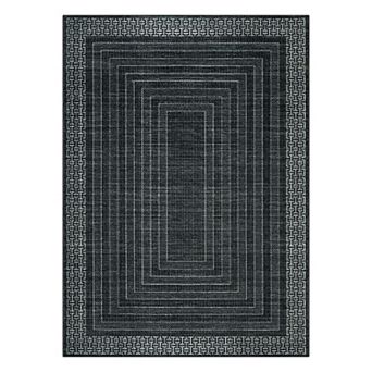 GlowSol Machine Washable Area Rug Stain Resistant Non Slip Modern Mat for Bedroom Kitchen Entryway