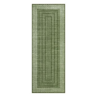 GlowSol Machine Washable Area Rug Stain Resistant Non Slip Modern Mat for Bedroom Kitchen Entryway