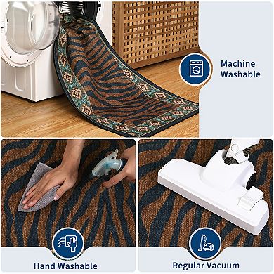 Modern Low-Pile Area Rugs Stain Slip Resistant for Living Room