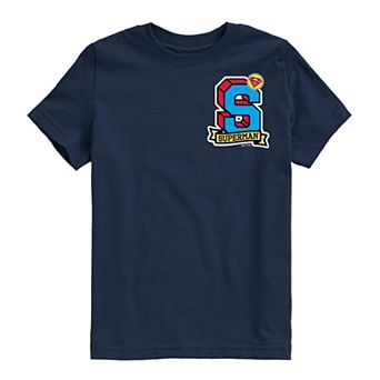 Boys 8-20 Superman Collegiate Letter Graphic Tee