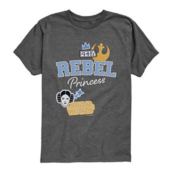 Boys 8-20 Star Wars Princess Leia Rebel Patches Graphic Tee