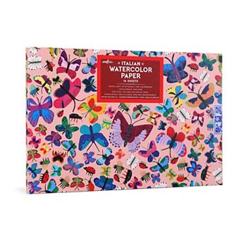 eeboo 16 Sheet Butterflies Watercolor Pad