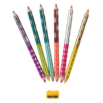 eeboo Our Planets Double-Sided Jumbo Colored Pencils 6-Pack Set