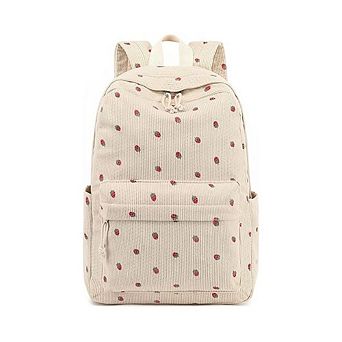 Corduroy Laptop School Bag