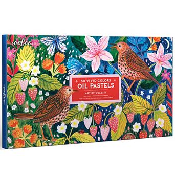 eeBoo 50 pc Artist-Quality Oil Pastels Non-Toxic Supplies