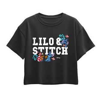 Girls 7-16 Disney's Lilo & Stitch Collegiate Boxy Tee