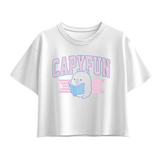 Girls 7-16 CapyFun Capybara Boxy Tee