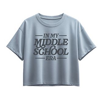 Girls 7-16 in My Middle School Era Boxy Tee