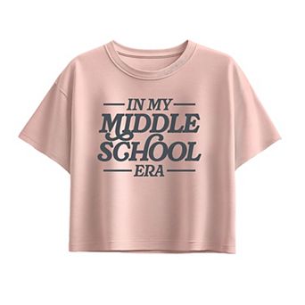 Girls 7-16 in My Middle School Era Boxy Tee