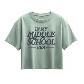 Girls 7-16 in My Middle School Era Boxy Tee