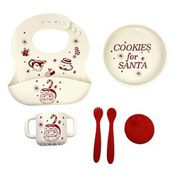 Hallmark Christmas 5 pc Baby Feeding Set