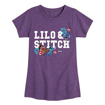 Girls 7-16 Disney's Lilo & Stitch Collegiate Short Sleeve T-Shirt