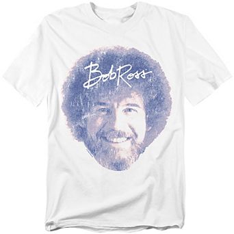 Big & Tall Bob Ross Bob Face Graphic Tee