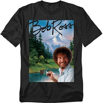 Big & Tall Bob Ross Mountain Painter Graphic Tee