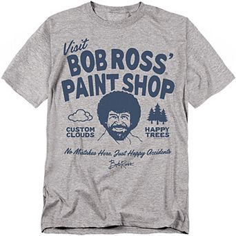 Big & Tall Bob Ross Paint Shop Graphic Tee