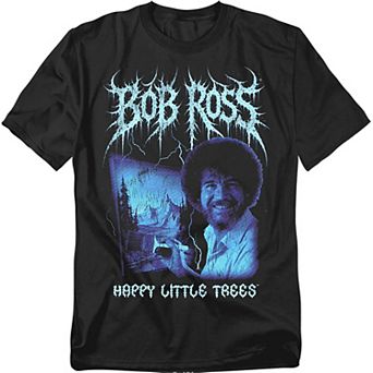 Big & Tall Bob Ross Happy Little Trees Graphic Tee