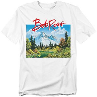Big & Tall Bob Ross Valley Signature Graphic Tee