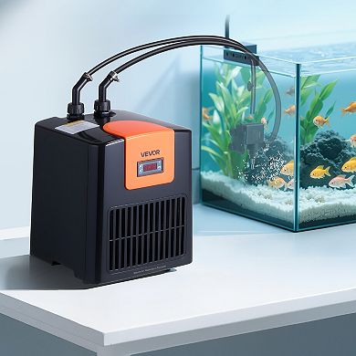 VEVOR Aquarium Chiller 52 Gallon, 1/10 HP Water Chiller for Hydroponics, Fast Cooling for Fish Tank