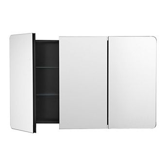 VEVOR Medicine Cabinet, 25.5 x 40 in Aluminum Frame Bathroom Wall Cabinet