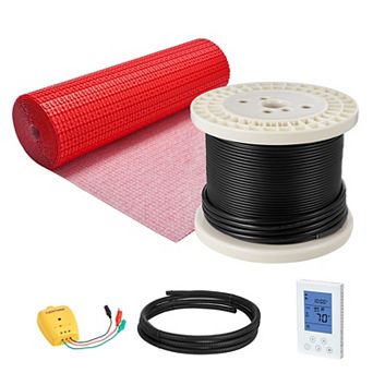 VEVOR 120 sqft Floor Heating Mat System, 120V Electric Radiant, with Decoupling Membrane
