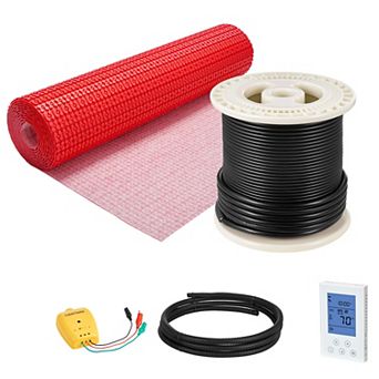 VEVOR 60 sqft Floor Heating Mat System, 120V Electric Radiant, with Decoupling Membrane