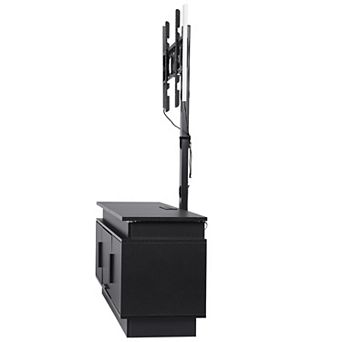 VEVOR 60" TV Stand with Mount for up to 75 in TVs,Entertainment Center with Power Outlet & LED Lights