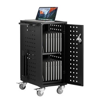 VEVOR Charging Cart, 16 Device Mobile Charging Station, Up to 15.6 in Screen Size, Office