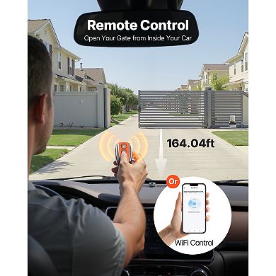 VEVOR Automatic Gate Opener, 900W Electric Sliding Gate Opener for Doors up to 65.6ft 4409lbs