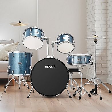 VEVOR Drum Set, 5-Piece 22 in Junior Drum Sets with Adjustable Throne, Cymbal, and Drumsticks