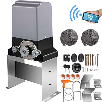 VEVOR Sliding Gate Opener 3300 LBS, Gate Opener Motor with 2 Remote Controls, 230 ft Remote Distance