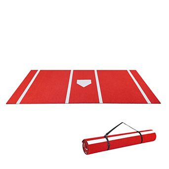 VEVOR Baseball Hitting Mat,12x6 ft Batting Cage Mat,Batters Box Turf Mats,Softball Batting Equipment