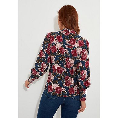 Joe Browns Women's Plus Size Tie Neck Blouse