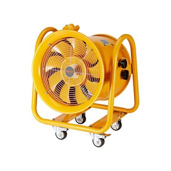 VEVOR Portable Ventilator, 16" Cylinder Fan, 1100W, 4240CFM,16.4ft Power Cord (No charging head)