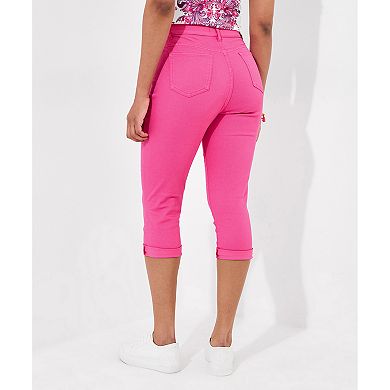 Joe Browns Women's Plus Size Stretch Denim Capri Pant