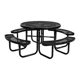 VEVOR Heavy-Duty Picnic Table, Outdoor Furniture Weather Resistant Patio Dining Set