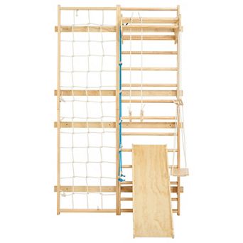 VEVOR Swedish Ladder Wall Gym,8-in-1 12-Level Solid Wood Gymnastic Stall Bars for Kids Adults,220LBS