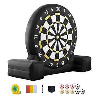 VEVOR Inflatable Soccer Dart Board, over 10 ft High Giant Dart Board with 9 Kick Balls & Air Pump